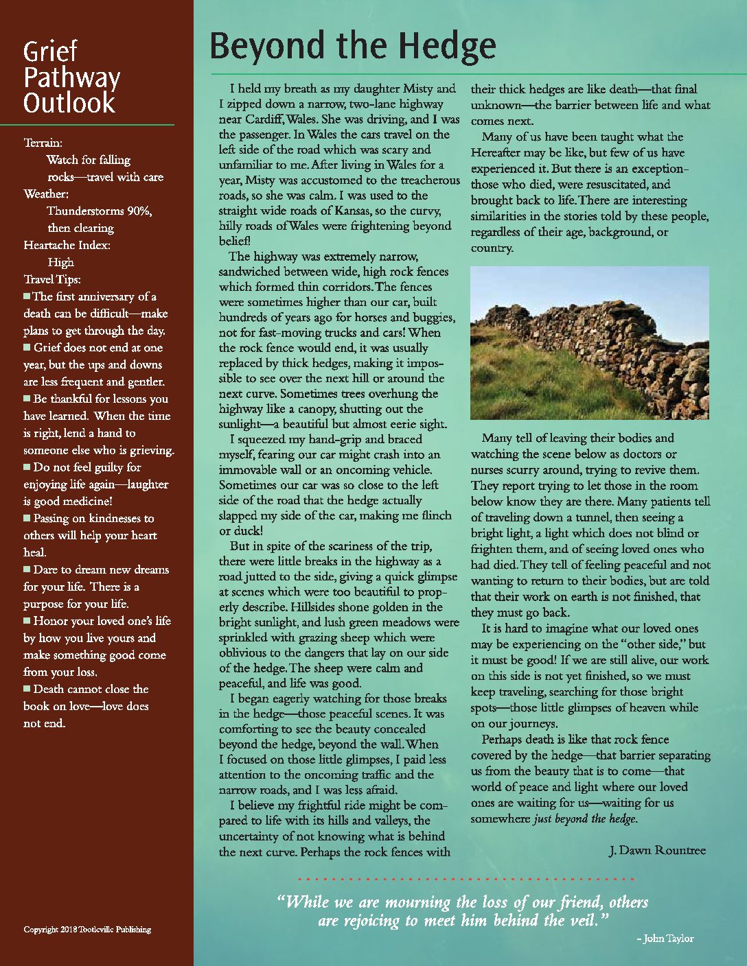 Pathways – No. 6 “Beyond” (Pack of 100)