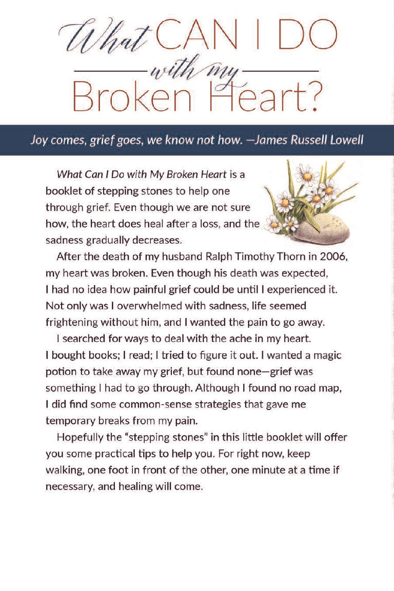 What Can I Do With My Broken Heart Booklet