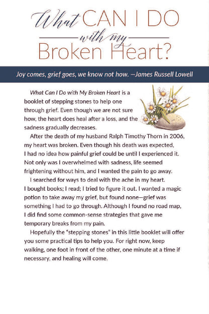 What Can I Do With My Broken Heart Booklet