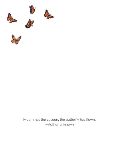 Butterfly “Thinking of You” Greeting Card