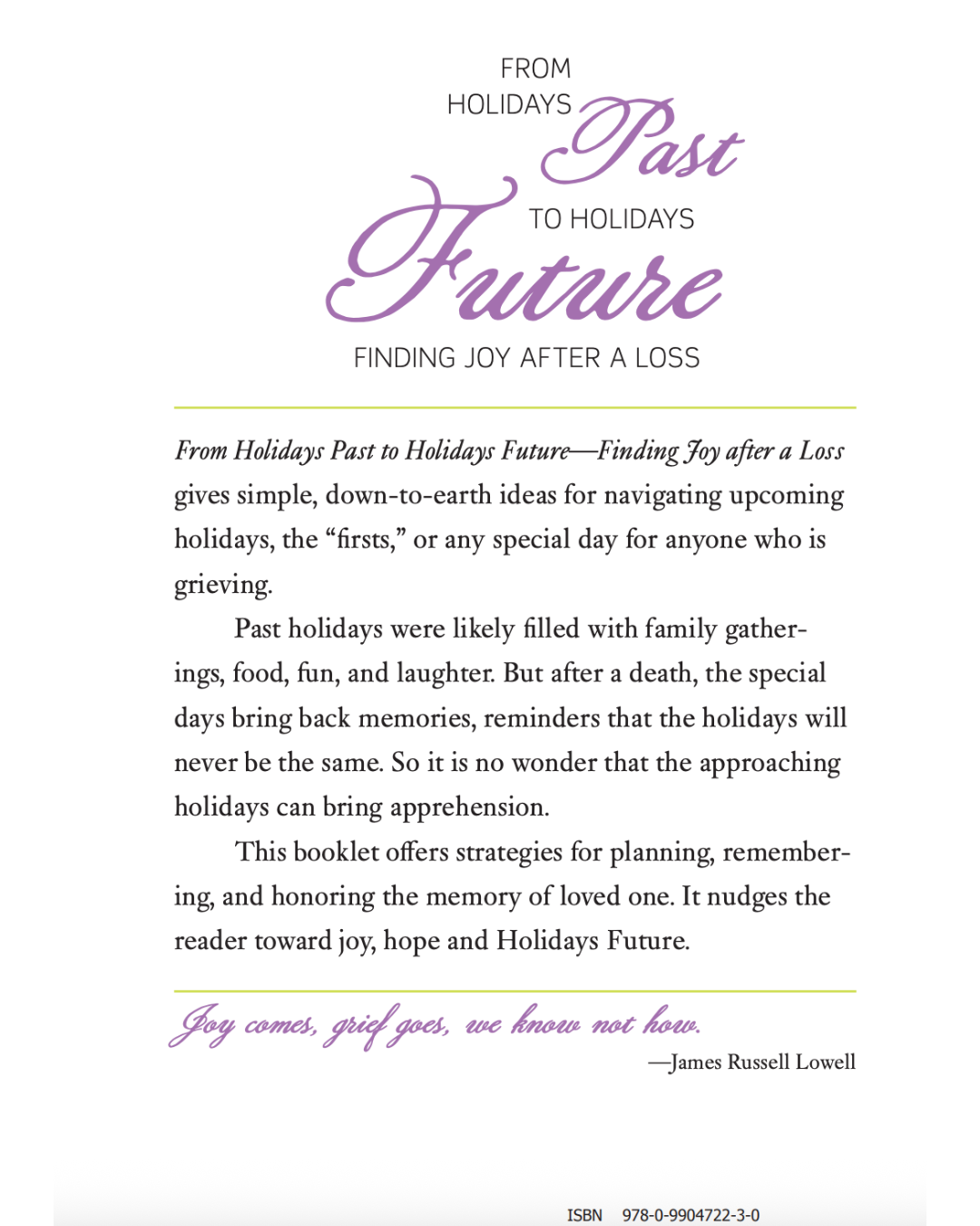 From Holidays Past to Holidays Future – Finding Joy After A Loss